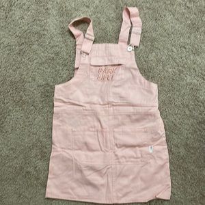 Women overalls dress pink